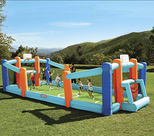 Little Tikes Huge Inflatable Backyard Soccer & Basketball Court for Multiple Kids | The Storepaperoomates Retail Market - Fast Affordable Shopping