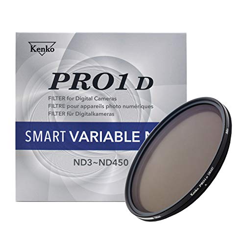 Kenko ND Filter PRO1D Smart Variable NDX3-450 Filter 58mm, for reducing The Amount of Light, Stepless Concentration Adjustment