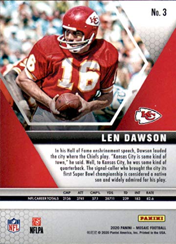 2020 Panini Mosaic #3 Len Dawson Kansas City Chiefs NFL Football Trading Card | The Storepaperoomates Retail Market - Fast Affordable Shopping