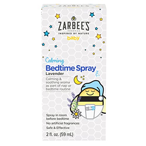 Zarbee’s Baby Sleep Spray; Calming Bedtime Spray with Natural Lavender and Chamomile to Help Infant Nighttime Routine; 2oz Bottle