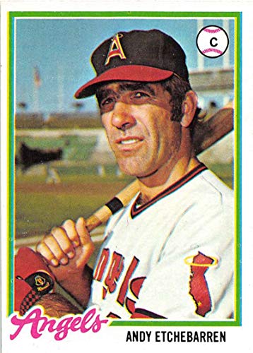 1978 Topps #313 Andy Etchebarren California Angels MLB Baseball Card NM Near Mint