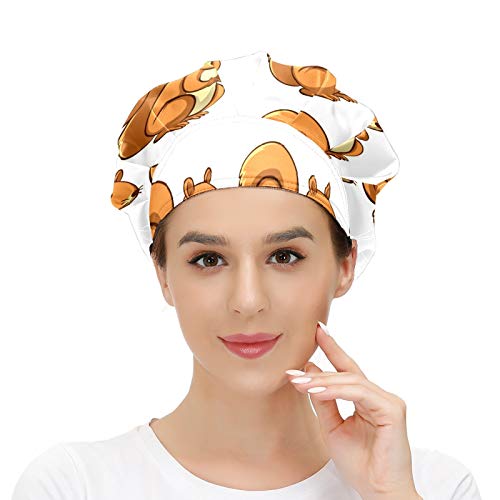 Adjustable Working Cap with Elastic Working Hats with Print Chestnut Animal Squirrel for Women Men, One Size | The Storepaperoomates Retail Market - Fast Affordable Shopping