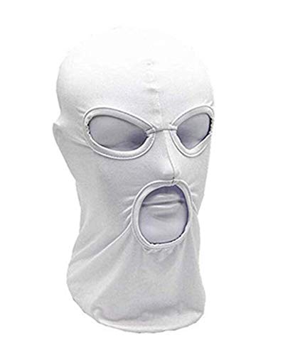 WYSUMMER Balaclava Face Mask, Women Men Thin Full Face Mask for Motorcycle Bike Hunting Cycling Cap Ski (Three Holes White) | The Storepaperoomates Retail Market - Fast Affordable Shopping