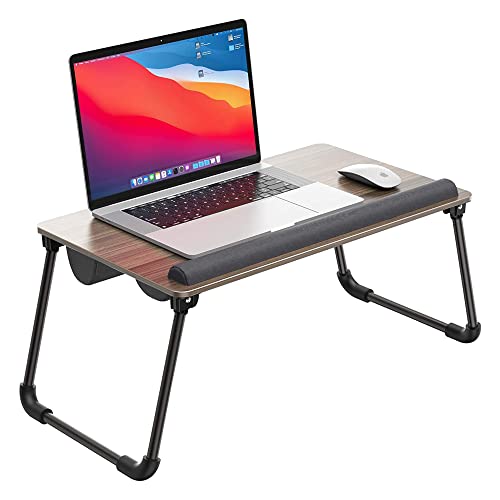 ATUMTEK 27” Extra Large Lap Desk Fits 17 inches Laptops, 2 in 1 Laptop Desk for Bed Couch Sofa, Laptop Lap Desk with Cushion and Folding Legs for Home Office Working, Writing
