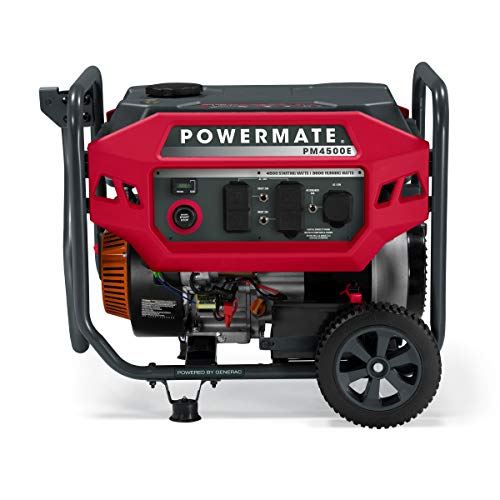 Powermate P0081300 PM4500E 4500-Watt Gas-Powered Portable Generator 49-State / CSA, Powered By Generac | The Storepaperoomates Retail Market - Fast Affordable Shopping