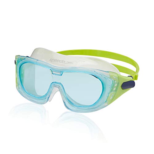 Speedo Unisex-Child Swim Goggles Proview Mask, Clear/Celeste