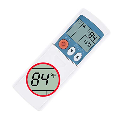 CHOUBENBEN Universal Remote Control for Mitsubishi Msz-Ge09na Msz-Ge12na Msz-Ge15na Msz-Ge18na Msz-Ge24na Msy-Ge09na A/C Air Conditioner Display in Fahrenheit