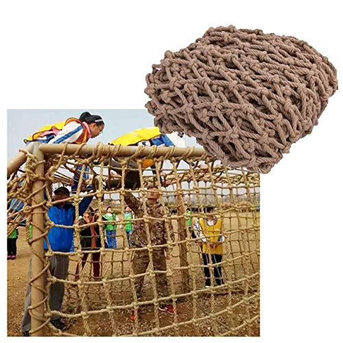 Child Climbing Safety Net Heavy Duty Hemp Rope Cargo Net Playground Railing Protective Net Outdoor Treehouse Kids Swing Rope Netting Hammock Fence Decoration (Size : 1 * 2m(3 * 7ft))