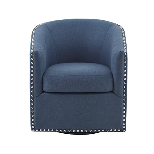 Madison Park Tyler Swivel Chair with Blue Finish MP103-1103