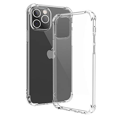 Chirano Case Compatible with iPhone 12, iPhone 12 Pro, Only for 6.1 Inch 2020 New Models, Clear,4 Corners Shockproof Protection
