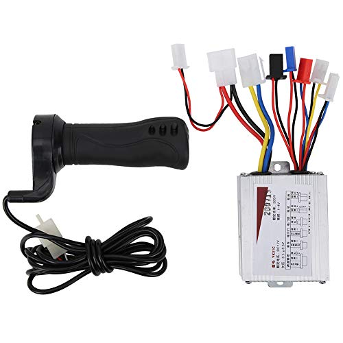 Keenso 12V 500W Throttle Motor Brushed Speed Controller & Throttle Grip for Electric Bicycle Scooter E‑Bike