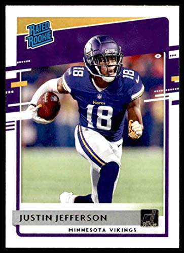 2020 Donruss #313 Justin Jefferson Minnesota Vikings NFL Football Card (RC – Rookie Card) NM-MT