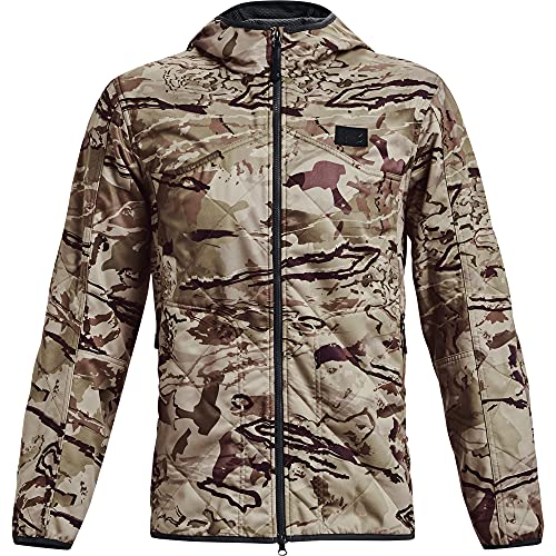 Under Armour mens Brow Tine ColdGear Infrared Jacket , Ua Barren Camo (999)/Black , Medium