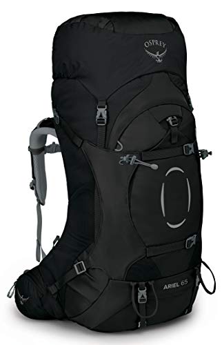Osprey Ariel 65 Women’s Backpacking Backpack , Black, X-Small/Small