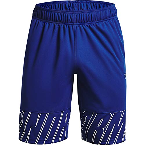 Under Armour Men’s Baseline Speed 10-Inch Shorts , Royal (400)/White , Large