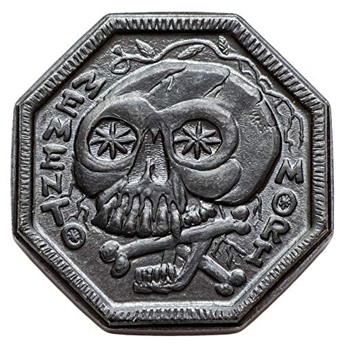 Memento Mori / Memento Vivere Black Iron Coin