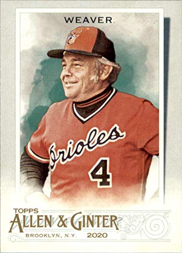 2020 Topps Allen and Ginter #303 Earl Weaver Baltimore Orioles MLB Baseball Card (SP – Short Print) NM-MT