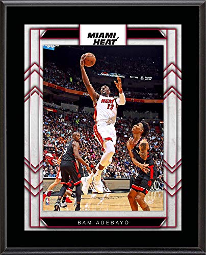Bam Adebayo Miami Heat 10.5″ x 13″ Sublimated Player Plaque – NBA Team Plaques and Collages