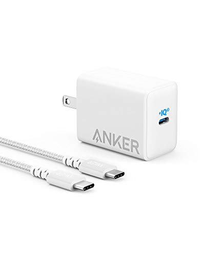 Anker 65W PIQ 3.0 PPS Compact Fast Charger Adapter with 6 ft USB-C to USB-C Cable, PowerPort III Pod Lite, for MacBook Pro/Air, Galaxy S21/S10, Dell XPS 13, Note 10, iPhone and More