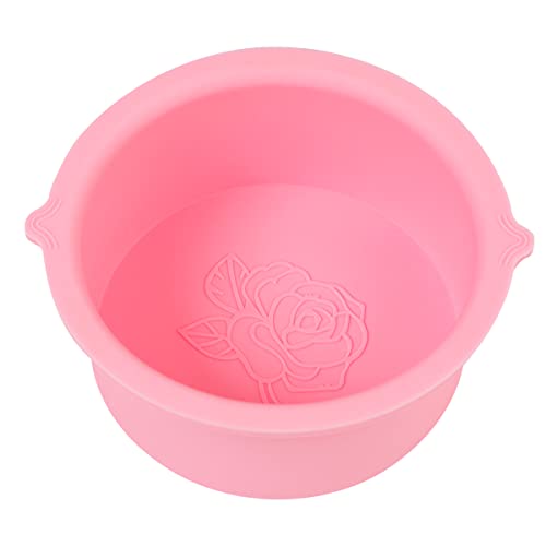 Oakeer Silicone Wax Bowl Wax Warmer Silicone Bowl Nonstick Wax Pot Reuse Waxing Bowl Single Bowl Pink