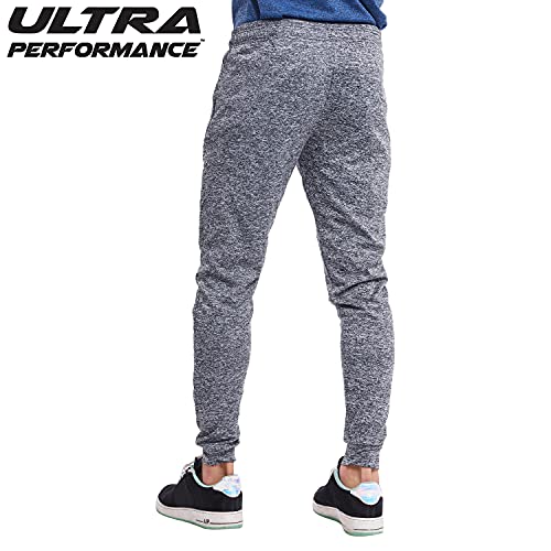Ultra Performance 3 Pack Athletic Tech Mens Joggers, Track Pants for Men with Zipper Pockets | The Storepaperoomates Retail Market - Fast Affordable Shopping