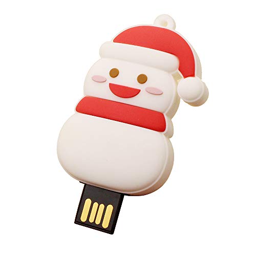 USB Flash Drive 64gb Cute Cartoon Santa Claus, Christmas Tree,Snowman Thumb Drive Gifts for Xmas (Style-1)