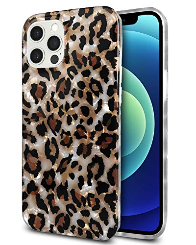 J.west Case Compatible with iPhone 12 Mini 5.4-inch, Luxury Glitter Sparkly Leopard Cheetah Print Design Translucent Clear Durable Soft Silicone Protective Phone Case Cover for Girls Womens (Bling) | The Storepaperoomates Retail Market - Fast Affordable Shopping