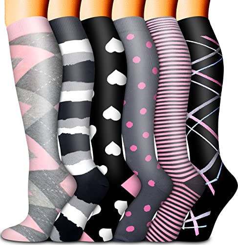 Graduated Medical Compression Socks for Women and Men – Best for Circulation, Medical, Running, Athletic, Nurse, Travel