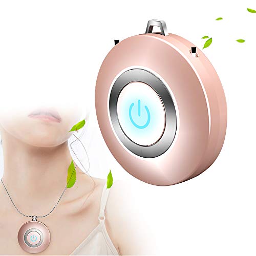 WOOLALA Wearable Air Necklace, Mini Portable Ionic Air Filter USB Rechargeable Personal Air Necklace for Adult and Kids – Ship from USA