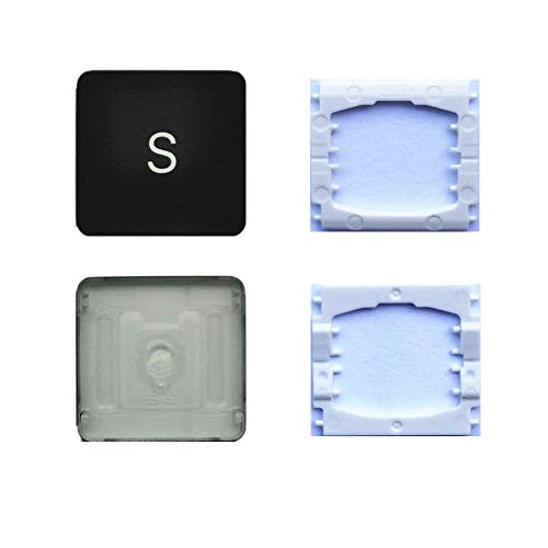 Replacement Individual S Key Cap and Hinges are Applicable for MacBook Pro A1706 A1707 A1708 Keyboard to Replace The S Key Cap and Hinge