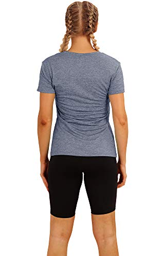 icyzone Workout Running Tshirts for Women – Fitness Athletic Yoga Tops Exercise Gym Shirts (Pack of 3) (L, Black/Navy/Rose Wine) | The Storepaperoomates Retail Market - Fast Affordable Shopping