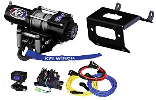 KFI A2500-R2 2500lb Winch & 102175 Winch Mount kit Compatible/Replacement for 2014-2021 Rancher TRX420 FM