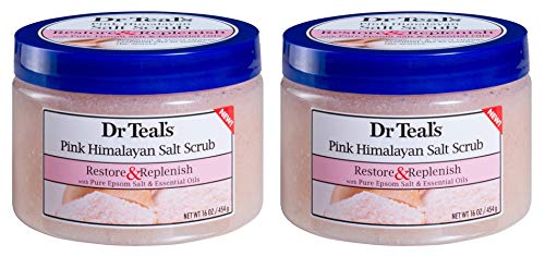 Dr Teal’s Epsom Salt Body Scrub 2-pack, Pink Himalayan