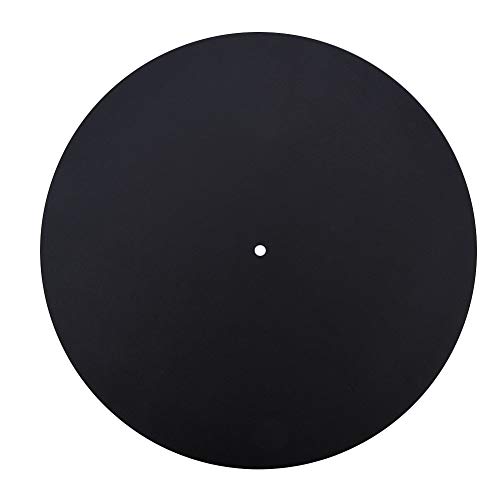 Socobeta Leather Slipmat Vinyl Record Mat Vinyl Record Pad Flat Turntable Anti-Static Pad Felt(Thickness 1.5MM)