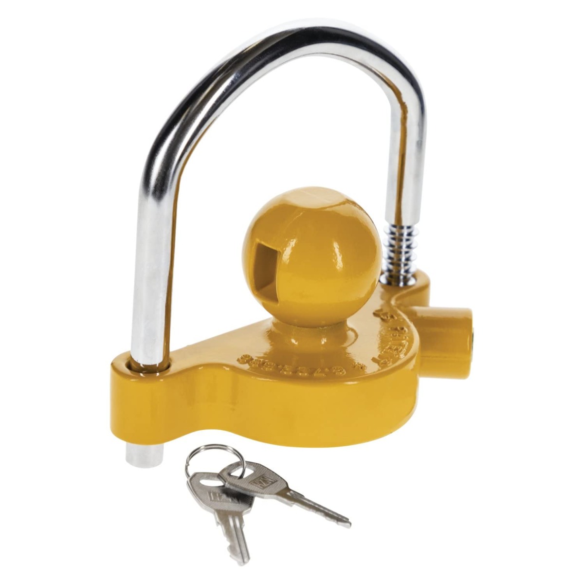 REESE Towpower 72783 Coupler Lock, Adjustable Storage Security, Heavy-Duty Steel, Yellow and Chrome | The Storepaperoomates Retail Market - Fast Affordable Shopping
