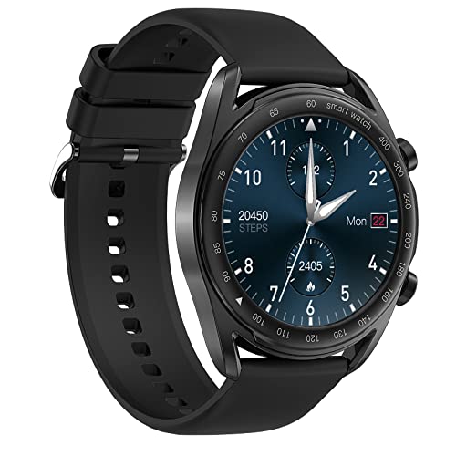 A-TGTGA Smart Watches for Men,SmartWatch with Call,Fitness Tracker with Sleep/Heart Rate Monitor,Multi-dials,Voice Control,Music Player,Waterproof Smart Watch for Android Phones and iPhone