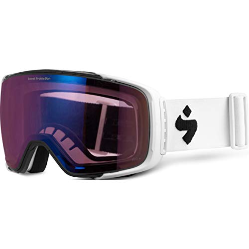 Sweet Protection Interstellar RIG Snow Goggles – Ski and Snowboard UV Protection and Anti-Fog Goggle, RIG Light Amethyst/Satin White/White