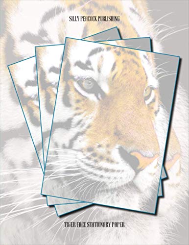 Tiger Face Stationary Paper: Bengal Tiger Stationery Paper, Set of 50 Sheets for Writing, Flyers, Notes, Letters, Crafting, … Events, School & Office, 8.5 x 11 Inch
