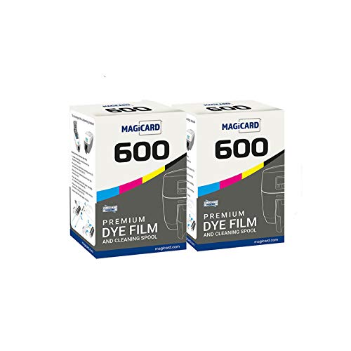 2 x Magicard 600 Printer MB300YMCKO Color Ribbon – YMCKO – 300 Prints with Bodno Software Demo Card