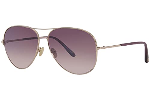 Sunglasses Tom Ford FT 0823 Clark 28U Shiny Rose Gold, Trans. Pink/Gradient Bo