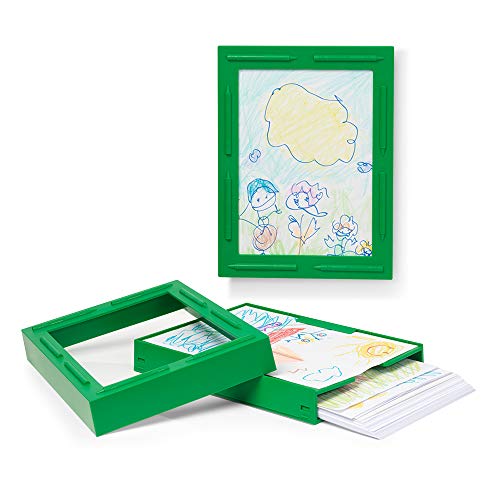 Room Copenhagen, Crayola Show and Store Picture Frame – Display Art Projects and Store Other Drawings Inside – Fits A4, Letter Size Paper and Photos – Mountain Meadow