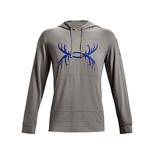 Under Armour Men’s Sportstyle Antler Hoodie , Concrete (066)/Royal , Large