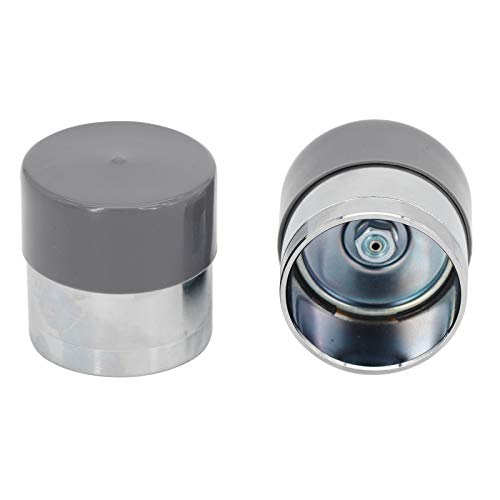 ELSOON Bearing Buddy Wheel Bearing Grease Bearing Buddy Caps Trailer Wheel Bearing Protectors Dust Covers – Grey and Chrome 1.98-Inch 1 Pair