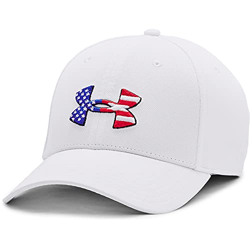 Under Armour Men’s Freedom Blitzing Hat , White (100)/Black , X-Large/XX-Large