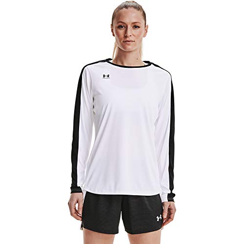 Under Armour Women’s Challenger Long Sleeve Training Top , White (100)/Black , Large
