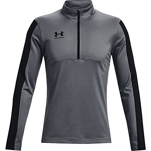 Under Armour Men’s Challenger Midlayer Long Sleeve T-Shirt , Pitch Gray (012)/Black , X-Large