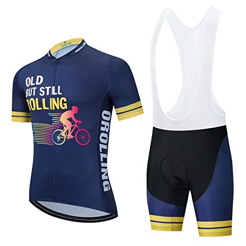 2021 Old But Still Rolling Quick-Dry Cycling Sets Mountain Bike Uniform Summer Mans Cycling Jersey Set Road Bicycle Jerseys 3XL