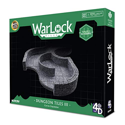 WarLock Tiles: Dungeon Tile III – Curves Expansion | RPG Miniatures Scenery
