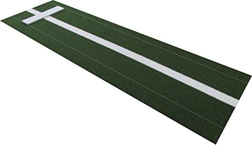 Premium 10 Feet X 3 Feet Softball Pitching Mat in Green color