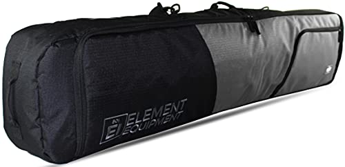 Element Equipment Deluxe Padded Snowboard Bag – Premium High End Travel Bag Grey Ripstop 165